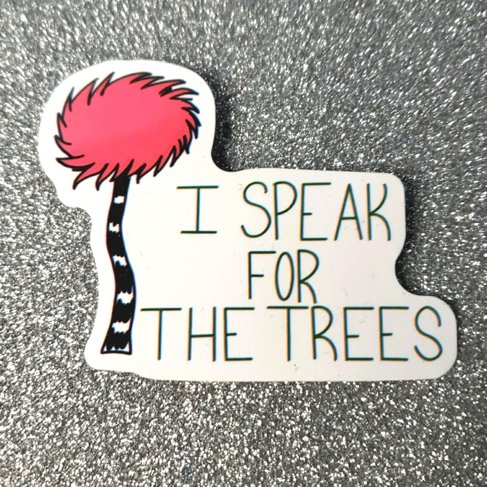 10/$10 BOOK waterproof sticker DR. SEUSS Lorax